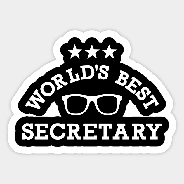 World's best secretary Sticker by Designzz